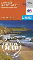 Durness & Cape Wrath - Kinlochbervie & Rhiconich OS Explorer Active Map 446 (waterproof)
