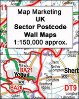 Edinburgh and Borders Postcode Sector Map ENCAPSULATED
