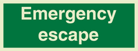 Emergency escape - 10x30cm