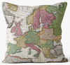 Europe in 1665 Cushion