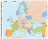 Europe Michelin Political Wall Map ENCAPSULATED