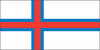 Faroe Island Flag - 1/2 yard - Printed