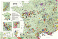 France Wine Wall Map