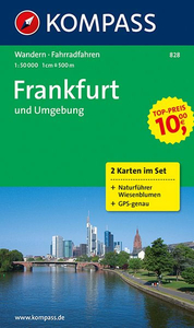 Frankfurt & Environs 50K Kompass 2-Map Set No. 828