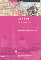 Geneva Once and Today Swisstopo Map No. 303