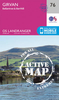 Girvan,  Ballantrae & Barrhill OS Landranger Active Map 76 (waterproof)