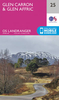 Glen Carron & Glen Affric OS Landranger Map 25 (paper)