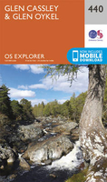 Glen Cassley & Glen Oykel OS Explorer Map 440 (paper)