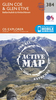 Glen Coe & Glen Etive - Ballachulish & Kinlochleven OS Explorer Active Map 384 (waterproof)