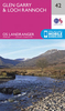 Glen Garry & Loch Rannoch OS Landranger Map 42 (paper)