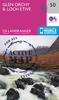 Glen Orchy,  Loch Etive,  Pateley Bridge & Leyburn OS Landranger Active Map 50 (waterproof)