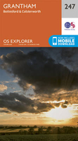 Grantham - Bottesford & Colsterworth OS Explorer Map 247 (paper)