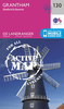 Grantham,  Sleaford & Bourne OS Landranger Active Map 130 (waterproof)