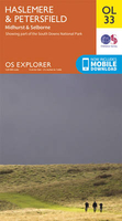 Haslemere & Petersfield - Midhurst & Selborne OS Explorer Map OL33 (paper)
