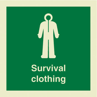 Immersion suit with text (2019)