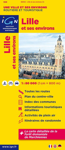 Lille and its Environs IGN Map