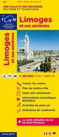 Limoges and its Environs IGN Map