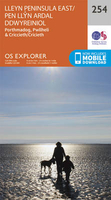 Lleyn Peninsula East - Porthmadog,  Criccieth & Pwllheli OS Explorer Map 254 (paper)