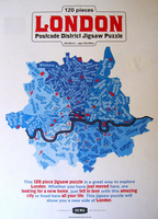 London Postcode District Jigsaw - 120 pieces
