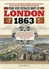 London: Stanford`s Library Maps of London and its Suburbs 1863 (4-map set)