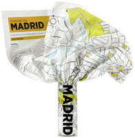 Madrid Crumpled City Map