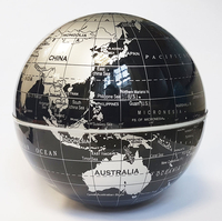 Magnetic Desk Globe (Black)
