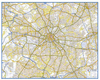 Manchester Premier A-Z Wall Map PAPER