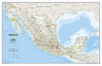 Mexico NGS Classic Wall Map ENCAPSULATED