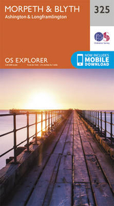 Morpeth & Blyth - Ashington & Longframlington OS Explorer Map 325 (paper)