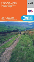 Nidderdale - Fountains Abbey,  Ripon & Pateley Bridge OS Explorer Map 298 (paper)