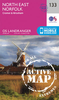 North East Norfolk,  Cromer & Wroxham OS Landranger Active Map 133 (waterproof)