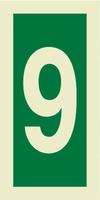 Number nine sign