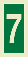 Number seven sign - Large