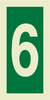 Number six sign - Large