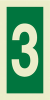 Number three sign