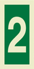 Number two sign - Large