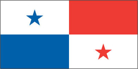 Panama Flag - 1/2 yard - Printed