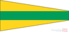 PREPARATIVE Code Signal Pennant - 15 x 12 inch - printed