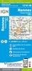 Rennes - Cesson-Sévigne - Liffré IGN 25K Série Bleue Map 1218SB