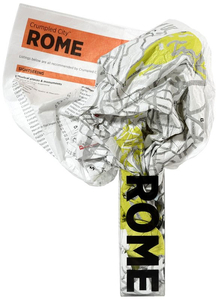 Rome Crumpled City Map