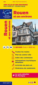 Rouen and its Environs IGN Map
