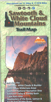 Sawtooth & White Cloud Mountains Trail Map
