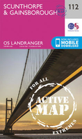 Scunthorpe & Gainsborough OS Landranger Active Map 112 (waterproof)