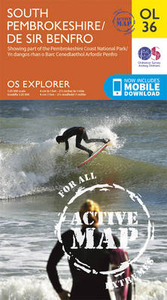 South Pembrokeshire OS Explorer Active Map OL36 (waterproof)