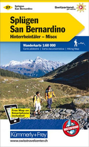 Splügen - San Bernardino - Hinterrheintäler - Misox K+F Hiking Map 27