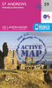 St Andrews,  Kirkcaldy & Glenrothes OS Landranger Active Map 59 (waterproof)
