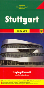 Stuttgart Freytag & Berndt Map