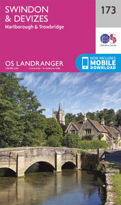 Swindon,  Devizes,  Marlborough & Trowbridge OS Landranger Map 173 (paper)
