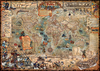 The Age of Pirates Ray & Co Wall Map ENCAPSULATED