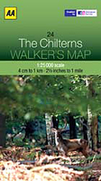 The Chilterns AA Walker`s Map 24